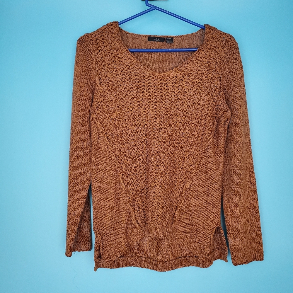 RDI Sweater Women's Size Small Brown Knit